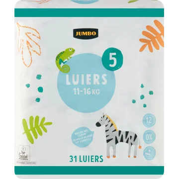Jumbo Luiers Maat 5 11-16 kg 31 Stuks