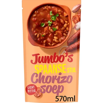 Jumbo's Spaanse Stijl Chorizo Soep 570ML