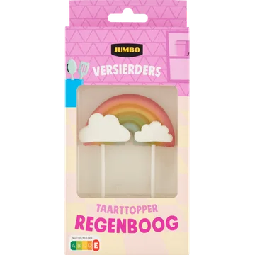Jumbo Versierders Taarttopper Regenboog 60 g