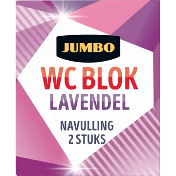 Jumbo WC Blok Lavendel Navulling 2 x 40 g