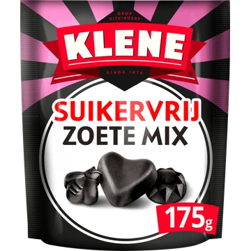 Klene Drop Zoete Mix Suikervrij 175g