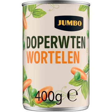 Jumbo Doperwten Wortelen Extra Fijn 400 g