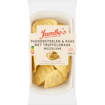 Jumbo's Verse Pasta Mezzelune Paddenstoelen & Kaas met Truffelsmaak 250 g