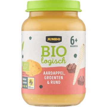 Jumbo Babyvoeding Biologisch Aardappel, Groenten & Rund 6+ Maanden 190 g