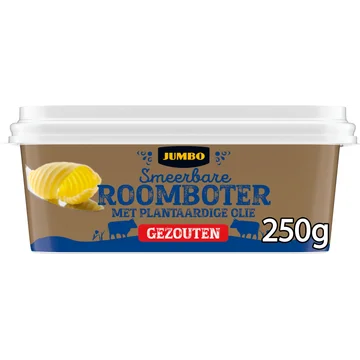 Jumbo Smeerbare Roomboter met Plantaardige Olie Gezouten 250 g