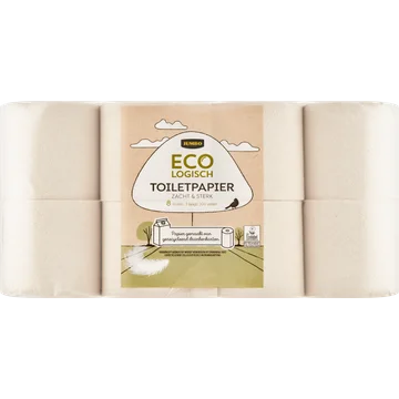 Jumbo Ecologisch Toiletpapier 3 Laags 8 Rollen