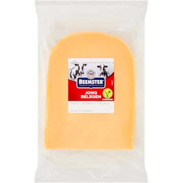 Beemster Kaas Jong Belegen 48+ Plakken ca. 220 g