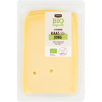 Jumbo Biologische Kaas Jong 50+ 6 Plakken 190 g