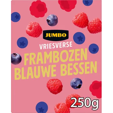Jumbo Vriesverse Frambozen Blauwe Bessen 250 g