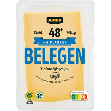 Jumbo Kaas Belegen 48+ Plakken 190 g
