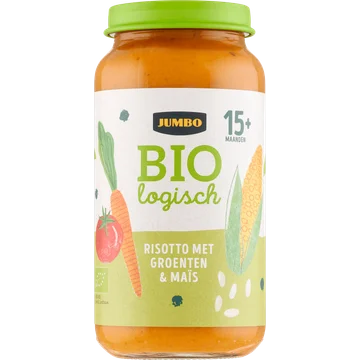 Jumbo Biologisch Babyvoeding Risotto met Groenten & Maïs 15+ Maanden 250 g