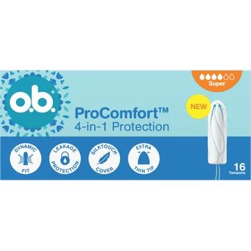 o.b. ProComfort 4-in-1 Protection Super Tampons 16 Stuks