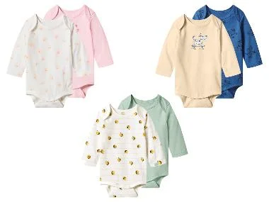 lupilu® Set van 2 baby rompers