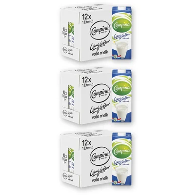 Campina Langlekker volle melk 3-pack