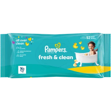 Pampers Fresh Clean Babydoekjes, 52 Doekjes