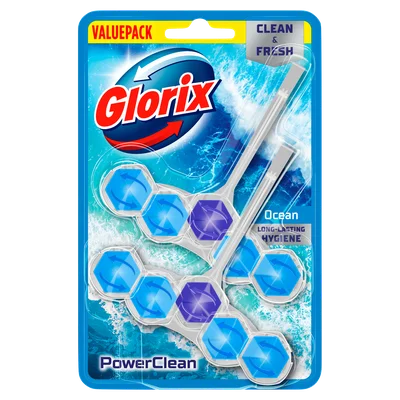 Glorix powerclean toiletblok ocean valuepack