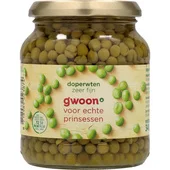 G'Woon doperwten zeer fijn