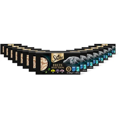 Sheba Filets selection kip.tonijn,zalm 15-pack