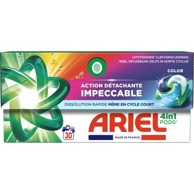 Ariel 3-in-1 pods color 4-pack (30 st)