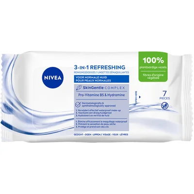 NIVEA 3in1 verfrissende reinigingsdoekjes (7 st)