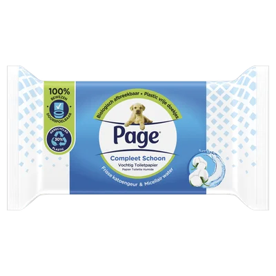Page Compleet Schoon Vochtig Toiletpapier (38 st)