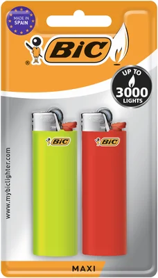 Bic Aansteker J26 Maxi Blister 2 st (2 st)