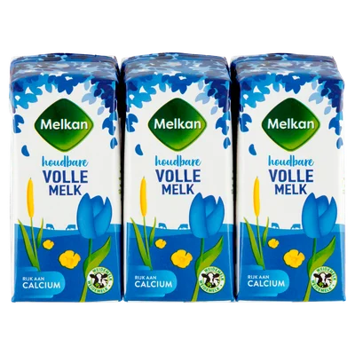 Melkan Houdbare melk vol (6 st)