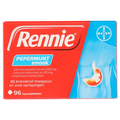 Rennie Maagtabletten pepermunt (96 st)