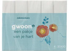 G'Woon g'woon zakdoekjes balsem 4-laags (30 st)