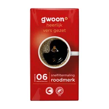 G'Woon g'woon koffiebonen roodmerk (250 g)