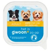 G'Woon hondenvoer paté met kip (150 g)