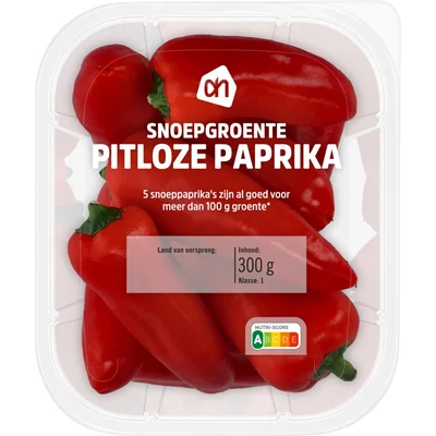 AH Snoepgroente pitloze paprika rood