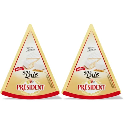 Président Mini brie 2-pack