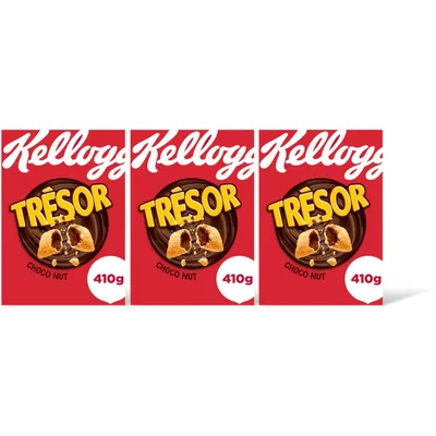 Kellogg's Tresor chocolade hazelnotensmaak 3-pack