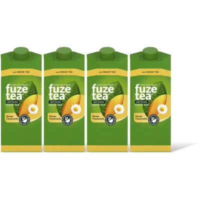 Fuze Tea Green Ice Tea Mango Chamomile 4-pack