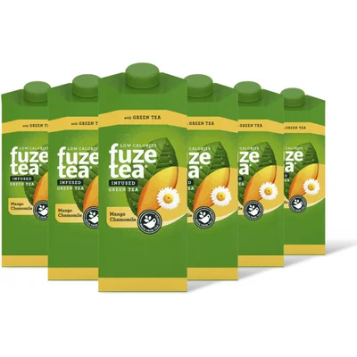 Fuze Tea Green Ice Tea Mango Chamomile 6-pack
