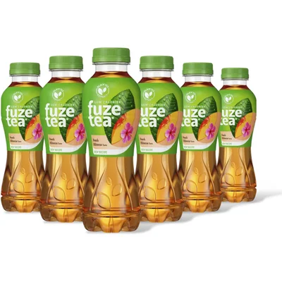 Fuze Tea Black ice tea peach hibiscus 6pack