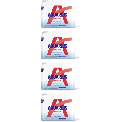 Aquarius Red peach zero sugar 48-pack