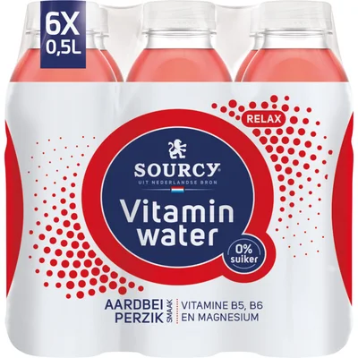 Sourcy Aardbei perzik 6-pack