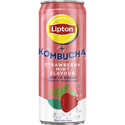 Lipton Ice tea kombucha strawberry mint flavour