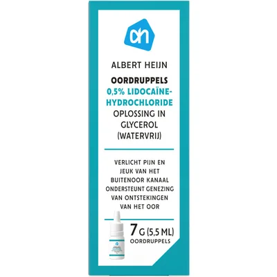 AH Oordruppels 0,5% lidocaïnehydrochloride