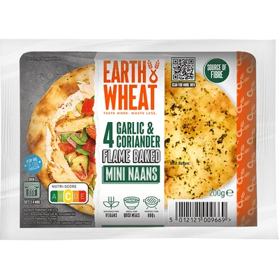 Earth & Wheat Mini naanbrood knoflook koriander