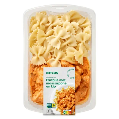 PLUS Farfalle kip mascarpone