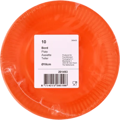 Neutraal Kartonnen bord - Oranje - 230m