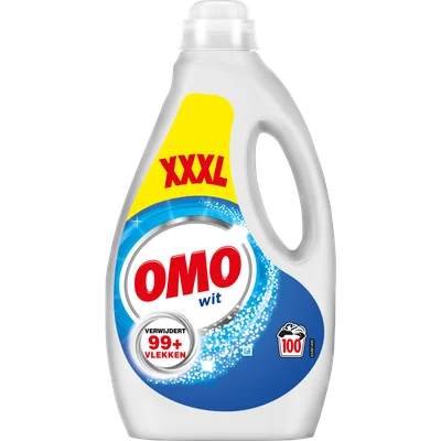 Omo Vloeibaar wasmiddel wit 100 wasbeurten
