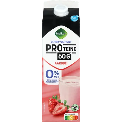 Melkan Drinkyoghurt proteine aarbei