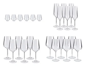 ERNESTO® Rode wijn-/witte wijn-/champagne-/waterglas