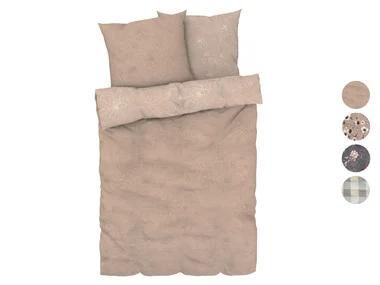 LIVARNO home Microvezel-satijn omkeerbaar beddengoed 240 x 220 cm