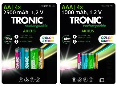 TRONIC® Batterijen Ni-MH Ready 2 Use Color 4-delig