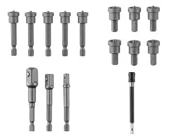 PARKSIDE® Bitverlenging, set vierkante adapters of bitset voor gipsplaten
